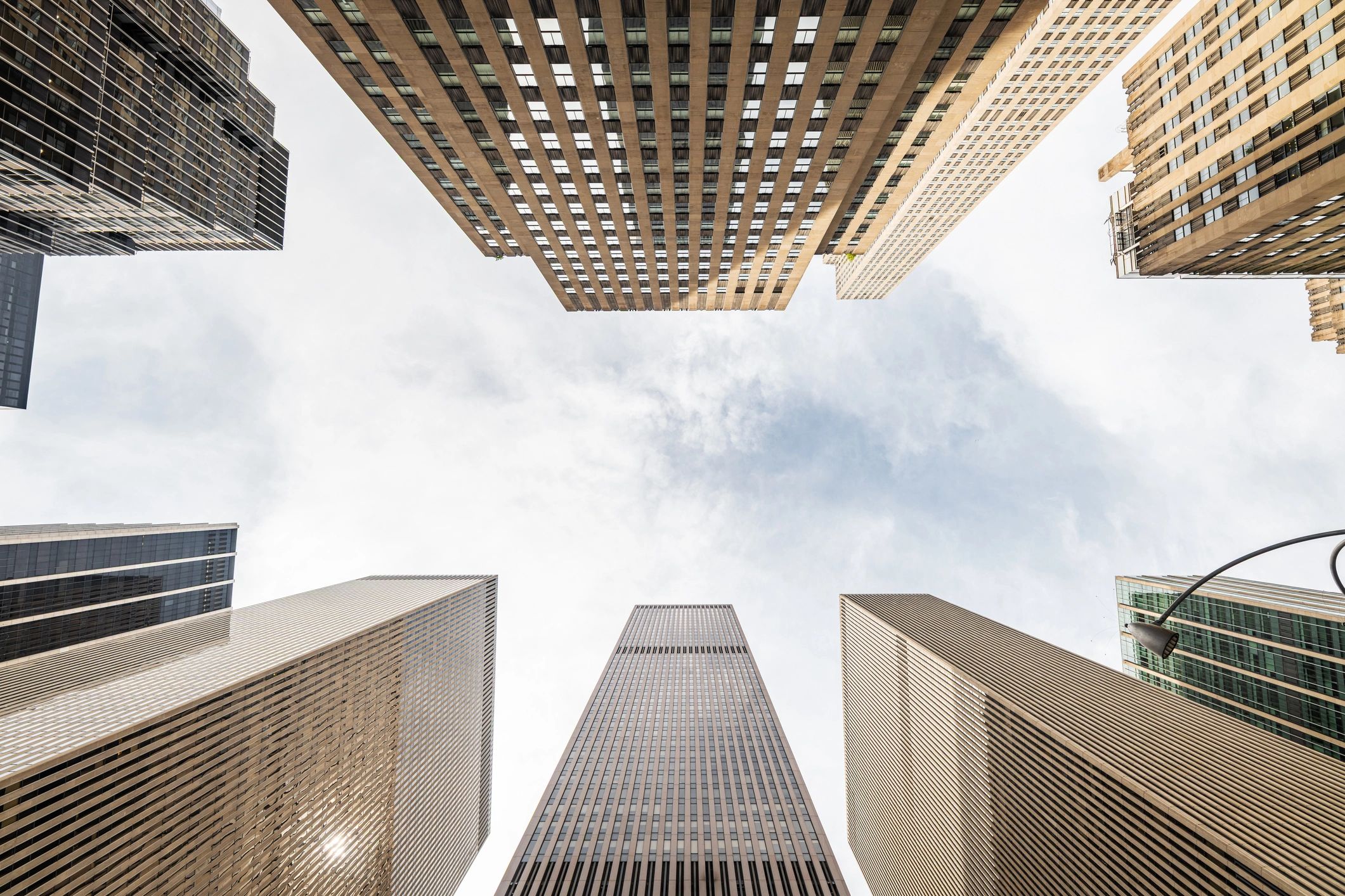 Skyscrapers representing market outlook and capital markets